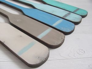 A turquoise striped oar would look so perfect hung above Baby K's crib. Etsy - $25
